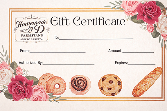 Homemade by D Gift Card